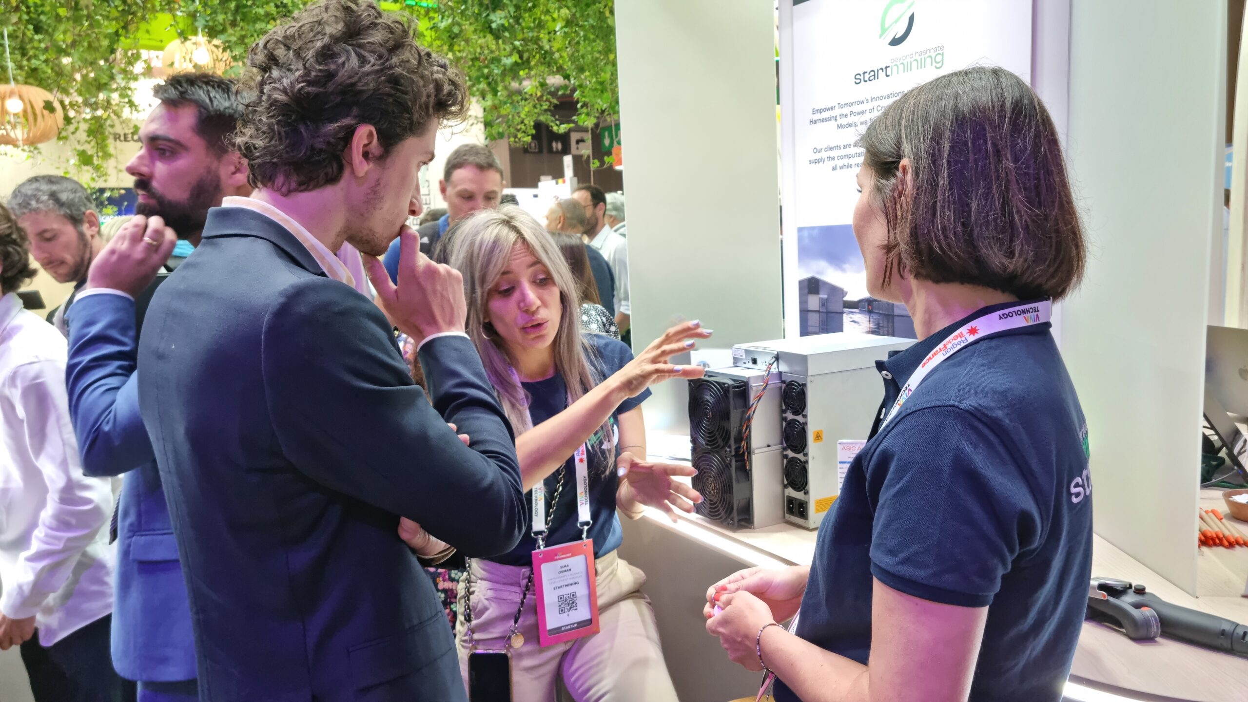 Startmining sur le stand de la Région Sud à Vivatech en 2024